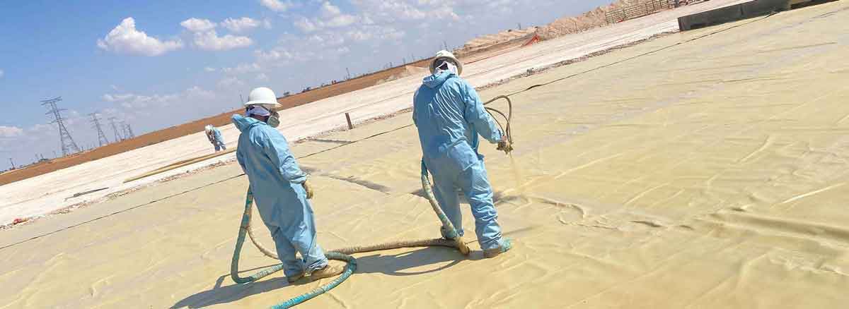 All Season Construction foam coating operation
