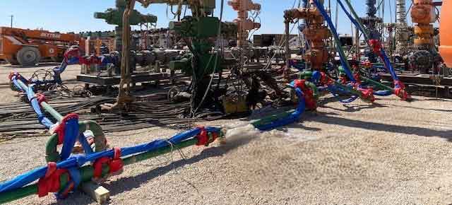 Equipment yard with various rental equipment ready for deployment